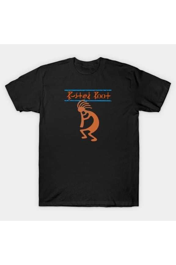 Reprint Rare Rusted Root shirt T-shirt - Kokopelli Merch - Short Sleeve - Adult - T-Shirt