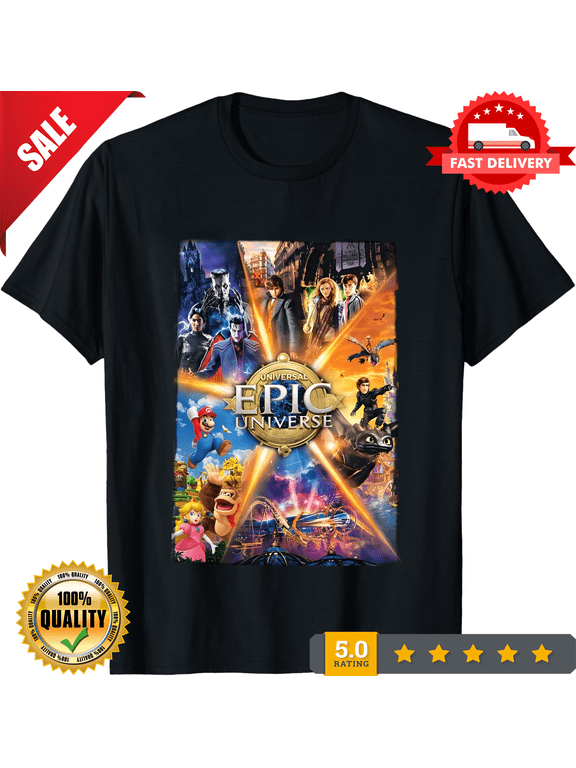 Reprint Rare SALE - 2025 Epic Universe Grand Opening Day Shirt May 22 2025 T shirt All Size, CROWD FAVORIT-TH78881