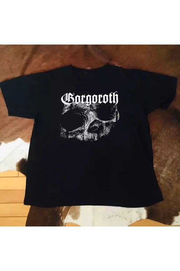 Reprint Rare SALE Gorgoroth Norwegian Black Satanic Metal Band T Shirt Full Size S-5XL