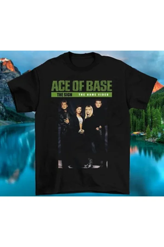 Reprint Rare SALE New Rare Ace of Base Band Cotton Black All Size Men Women Shirt