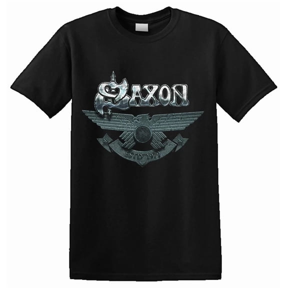 Reprint Rare SAXON - 'Est. 1979' T-Shirt