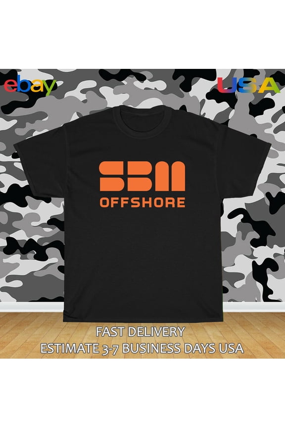 Reprint Rare SBM Offshore Logo Men's T-Shirt American Size T-Shirt