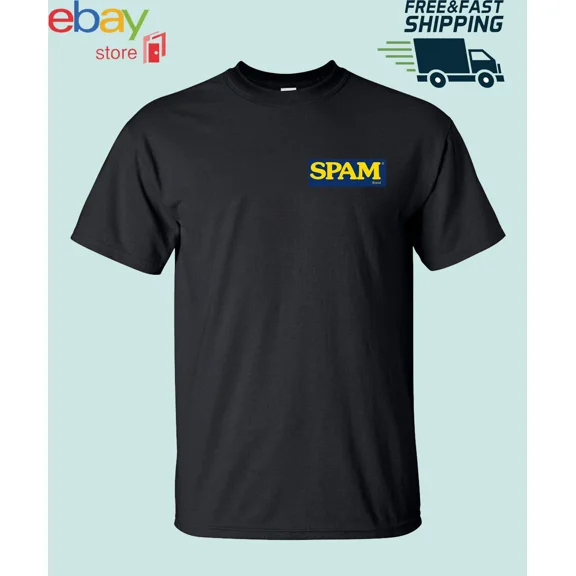 Reprint Rare SPAM Foods logo Men's logo t shirt S - 5XL American Funny USA