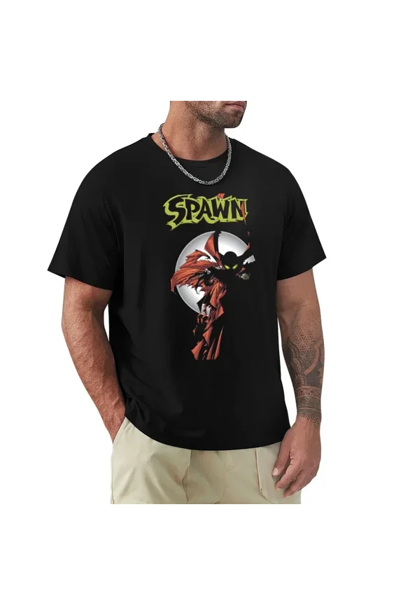 Reprint Rare SPAWN Essential gift T-shirt kawaii clothes plain mens cotton t shirts