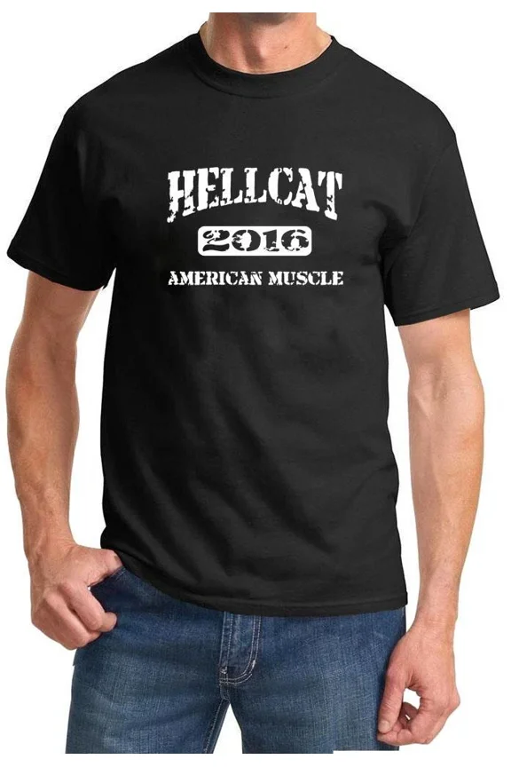 Reprint Rare SRT Hellcat 2016 American Muscle Car Design Tshirt NEW
