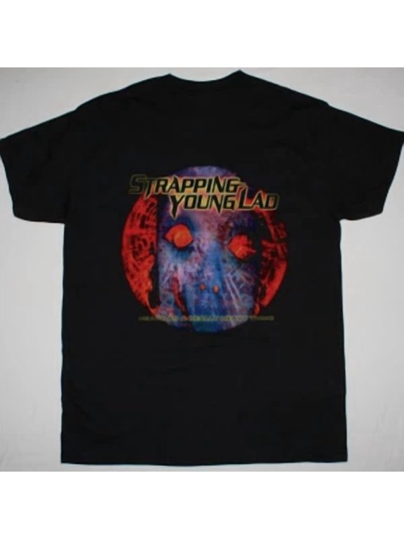 Reprint Rare STRAPPING YOUNG LAD HEAVY AS A REALLY HEAVY THING NEW BLACK T-SHIRT