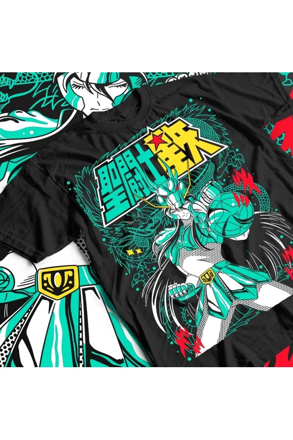 Reprint Rare Saint Seiya Unisex Tee, Anime Shirt, Cosplay Top, Japanese Cartoon Merch, Comic2
