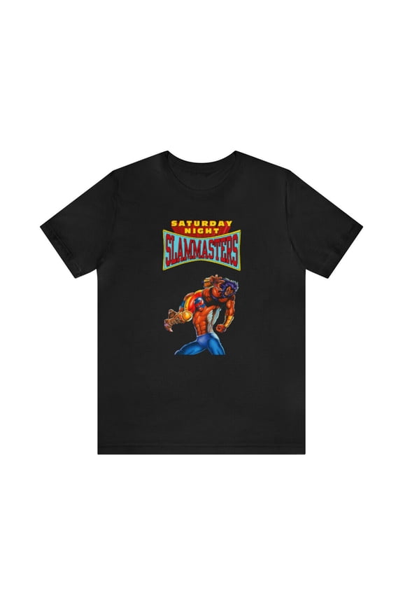 Reprint Rare Saturday Night Slam Masters SNES Pixel Art Unisex Short Sleeve Tee T-Shirt