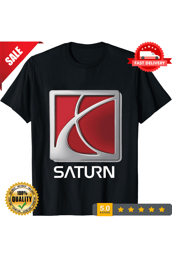 Reprint Rare Saturn Car Logo Unisex T-Shirt, CROWD FAVORIT-TH78859