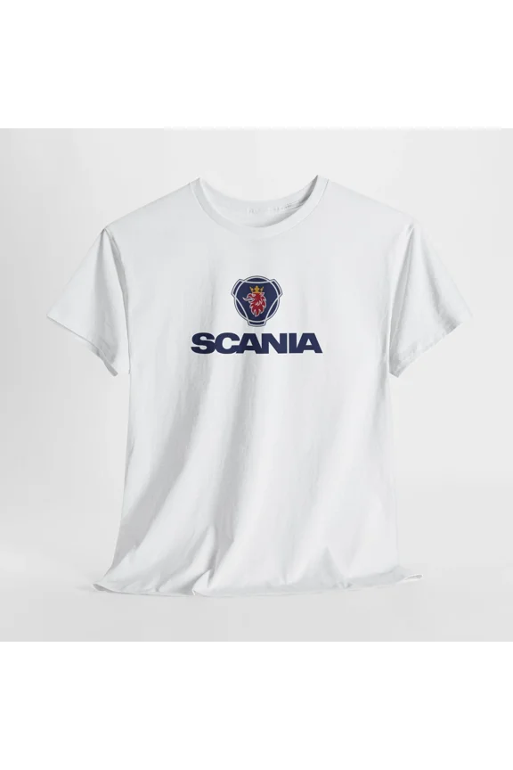 Reprint Rare Scania T-Shirt – Unisex Truck Logo Cotton Tee for Men Women or Driver Fans