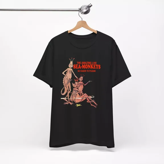 Reprint Rare Sea Monkeys t-shirt 1960s 1970s Comics Comic Books Ads Retro
