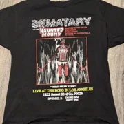 Reprint Rare Sematary Black T-Shirt Cotton Full Size Unisex S-5XL