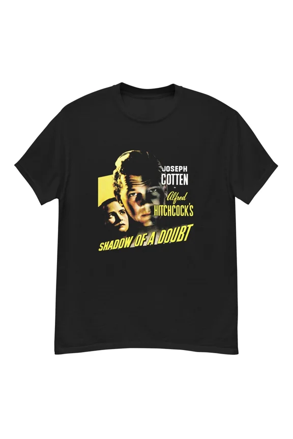 Reprint Rare Shadow of a Doubt cult film noir Hitchcock fan art t-shirt