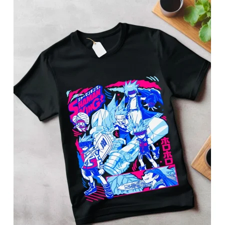 Reprint Rare Shaman King Horohoro T-shirt Amidamaru Asakura Anime Manga Gift Shirt kids