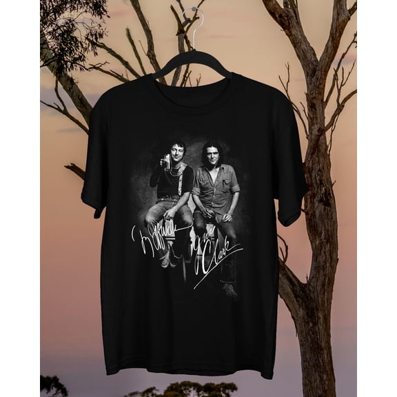 Reprint Rare Signed Guy Clark Jerry Jeff Walker Shirt Classic Black Unisex S-234XL CC2038