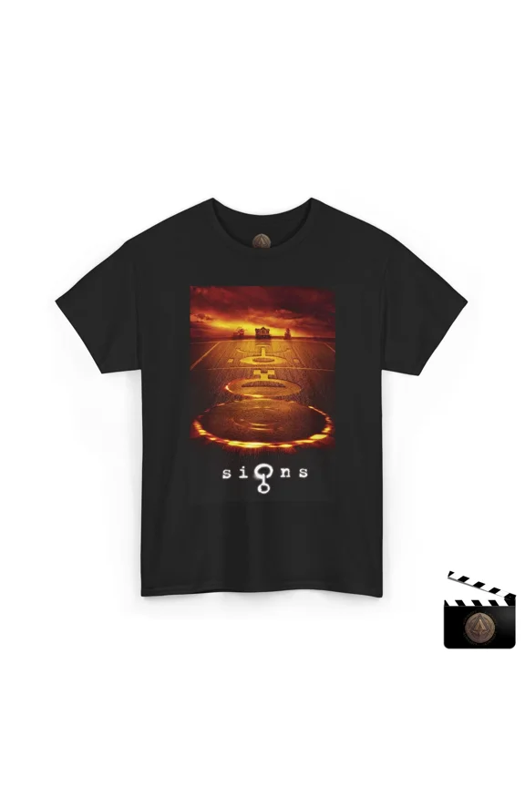 Reprint Rare Signs Movie Poster Retro T-Shirt, Crop Circles Tee, Alien Fan Gift