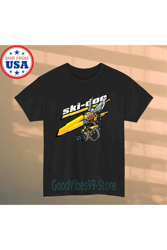 Reprint Rare Ski-Doo Ski Doo Team Men's Black Size S-5XL