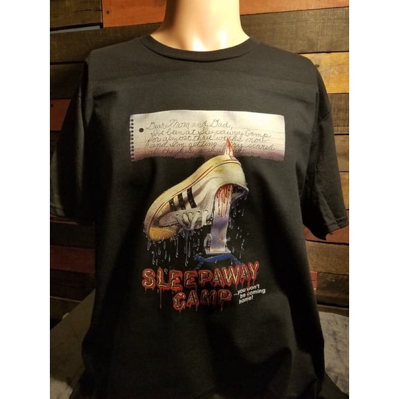 Reprint Rare Sleepaway Camp 1983 Movie Cover SHIRT Black