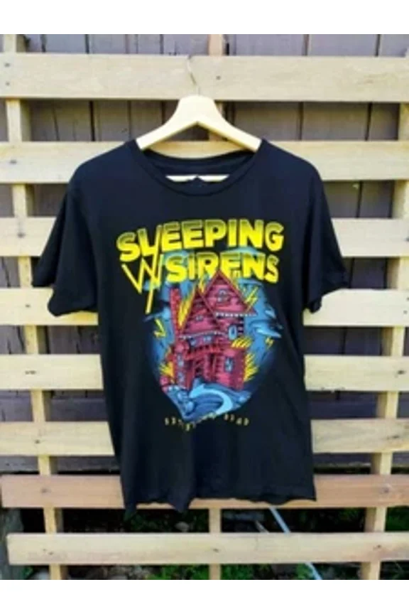 Reprint Rare Sleeping With Siren T-shirt Classic Unisex Cotton All Size