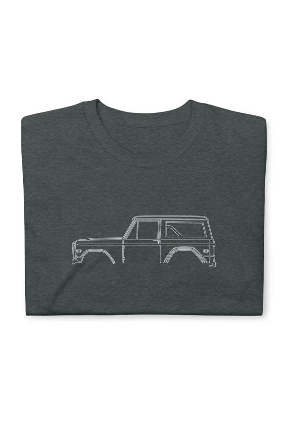 Reprint Rare Softstyle T-Shirt For Ford Bronco Classic 1968 Car Owners Gift Tee Shirt