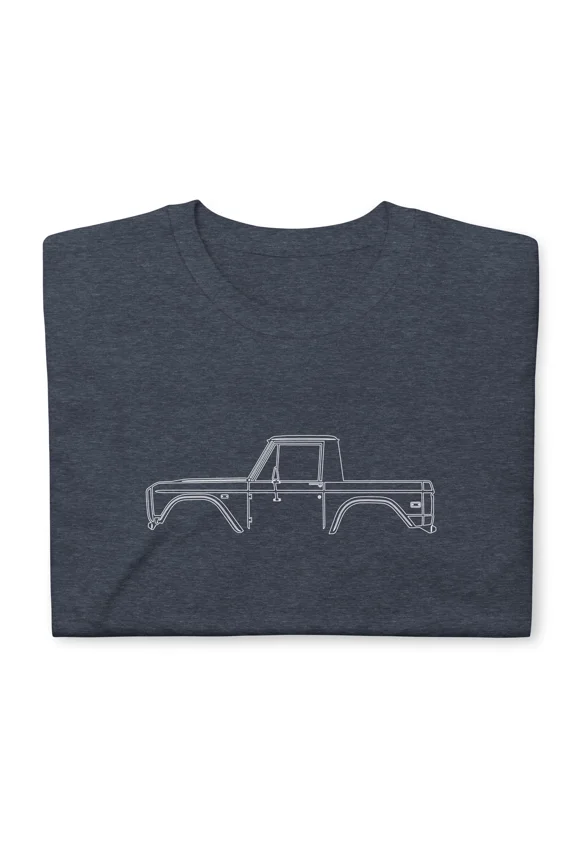 Reprint Rare Softstyle T-Shirt For Ford Bronco Top Classic Car Fans Christmas Gift Tee Shirt