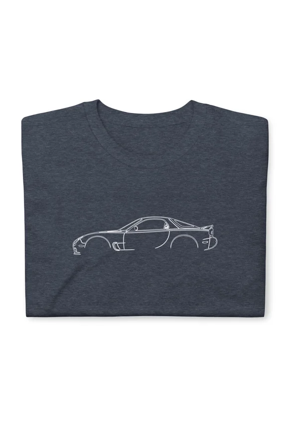 Reprint Rare Softstyle T-Shirt For Mazda RX-7 2002 Car Owners Christmas Gift Tee Shirt