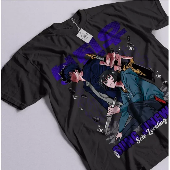Reprint Rare Solo Leveling T-Shirt Sung Jinwoo Zhigang Anime Jonas Reiji Gift shirt All Size