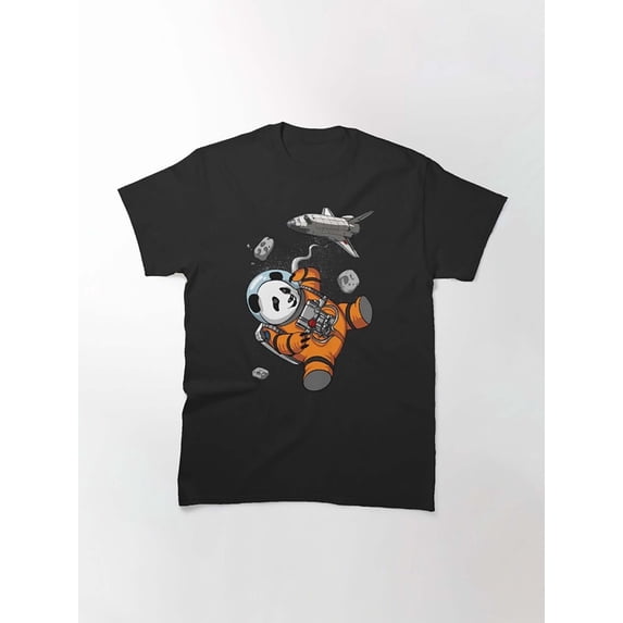 Reprint Rare Space Panda Astronaut Shirt Gift Tee for Men Women Unisex T-Shirt