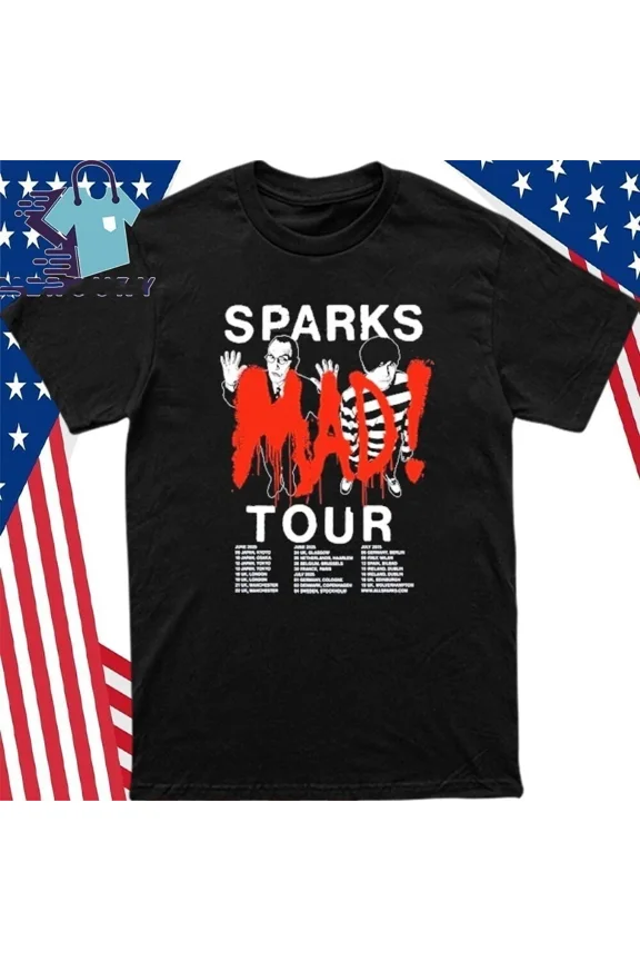 Reprint Rare Sparks MAD Tour UK 2025 T Shirt Full Size S-5XL