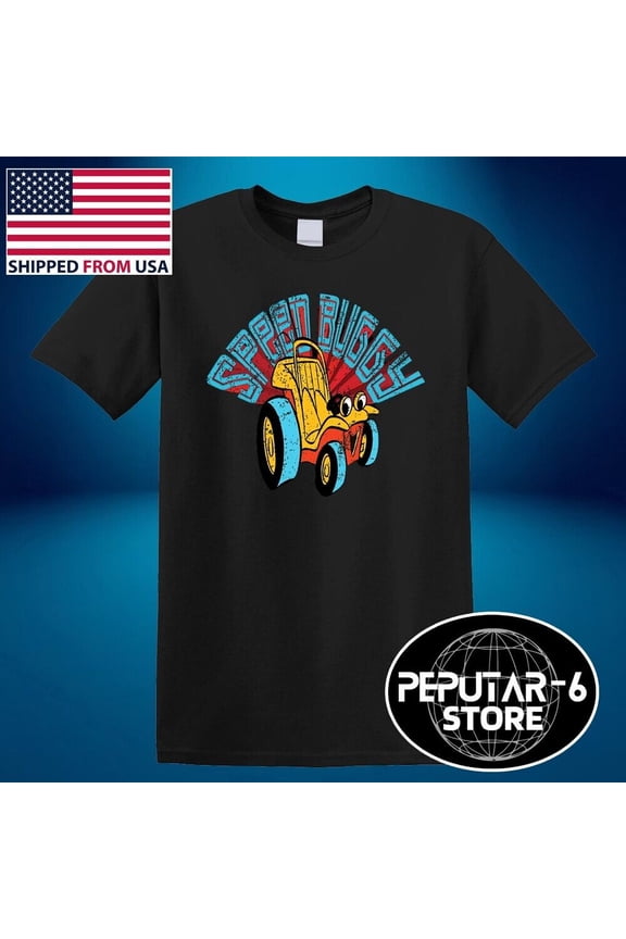 Reprint Rare Speed Buggy Retro Cartoon Men's Black Size S-5XL