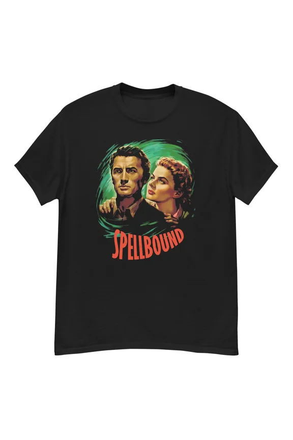 Reprint Rare Spellbound cult Hitchcock thriller fan art t-shirt