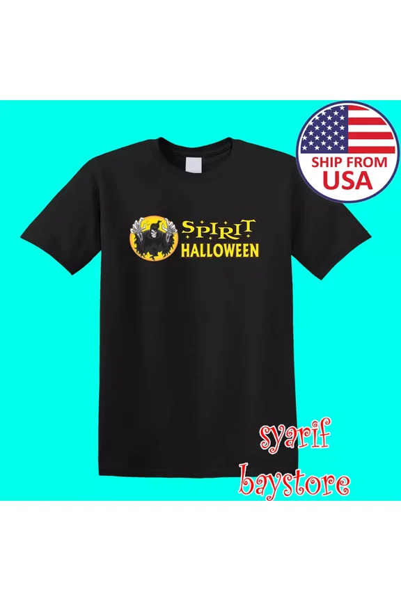 Reprint Rare Spirit Halloween Men's Black Size S to 5XL