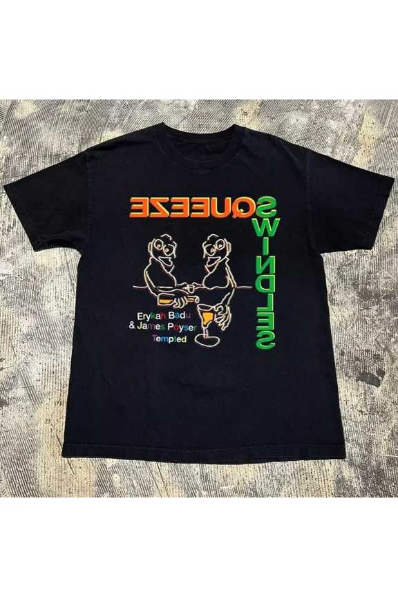 Reprint Rare Squeeze shirt Album Collection Black All Size unisex T-Shirt BL948