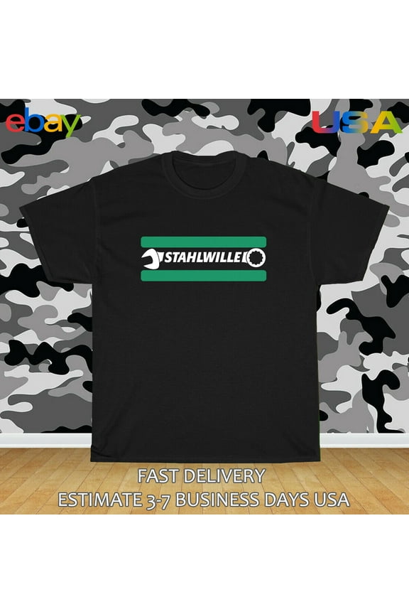 Reprint Rare Stahlwille Professional Tools Logo Men's T-Shirt American Size T-Shirt