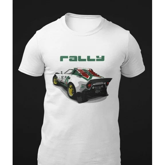 Reprint Rare Stratos HF Rally Car T-Shirt
