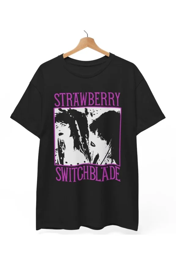 Reprint Rare Strawberry Switchblade T-Shirt | 80s Goth Post-Punk Sisters Unisex Tee