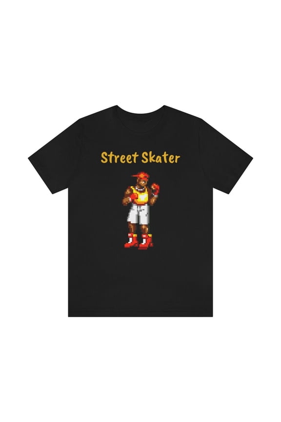 Reprint Rare Streets of Rage 2 Skate Street Skater 90's Video Game Pixel Art Unisex T Shirt