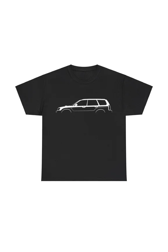 Reprint Rare Subaru Forester SG Silhouette Car T-shirt