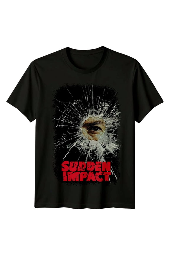 Reprint Rare Sudden Impact (1984) Movie Poster Inspired T-Shirt Retro 80s Tee Unisex