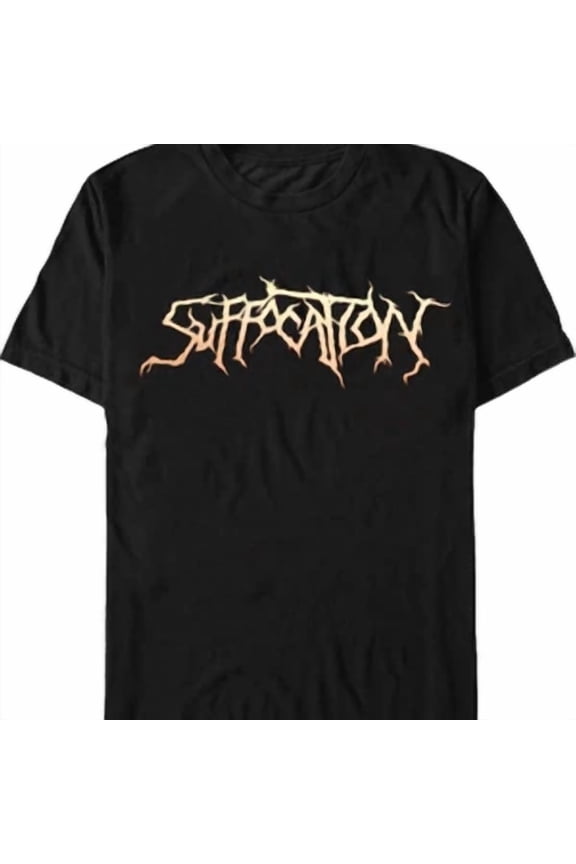 Reprint Rare Suffocation band LOGO black T-shirt unisex All sizes S to 45Xl