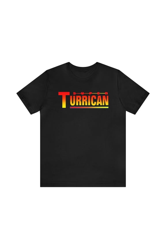Reprint Rare Super Turrican Retro Style Pixel Art Logo SNES Unisex Short Sleeve T-Shirt