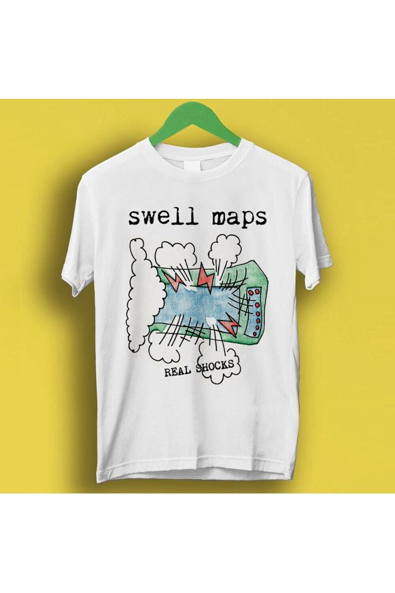 Reprint Rare Swell Maps Real Shocks 70s Punk Art Rock Music Gift Tee T Shirt P1417