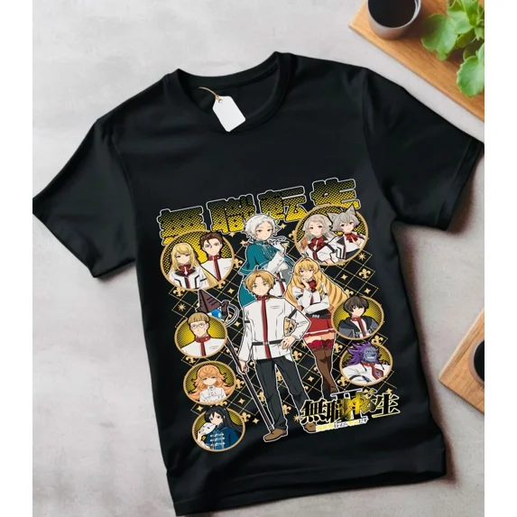 Reprint Rare T-Shirt Mushoku Tensei Roxy Migurida Jobless Reincarnation Anime Shirt All Size