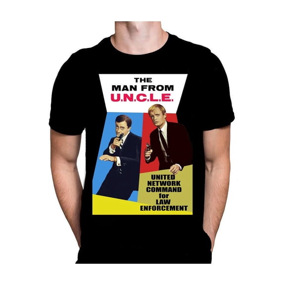 Reprint Rare THE MAN FROM UNCLE - T-Shirt - Sizes S - 5XL / Classic 60'S TV SHOW