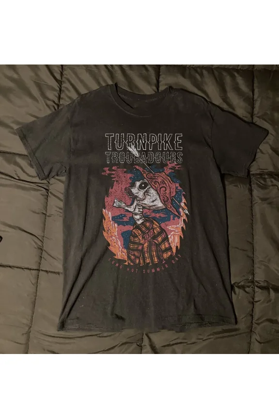 Reprint Rare TURNPIKE TROUBADOURS T-Shirt 100% Cotton Tee S-4XL BO1397