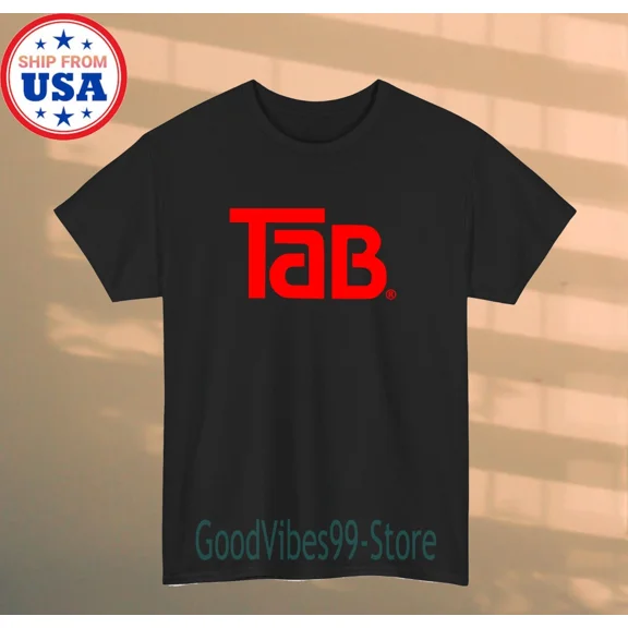 Reprint Rare Tab Cola Soft Drink Men's Black Size S-5XL