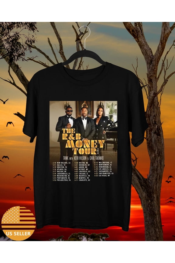 Reprint Rare Tank The R&B Money Tour 2024 T shirt Full Size S-5XL