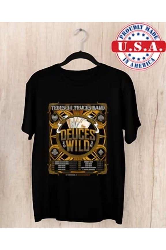 Reprint Rare Tedeschi Trucks Band 2024 Deuces Wild Tour T Shirt Full Size S-5XL