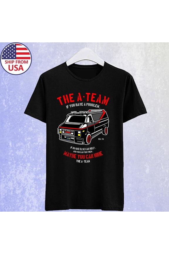 Reprint Rare The A Team Movie Men's Black T-shirt Size S-5XL