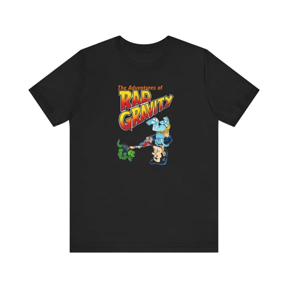 Reprint Rare The Adventures of Rad Gravity NES Retro Style Cover Pixel Art Unisex T Shirt